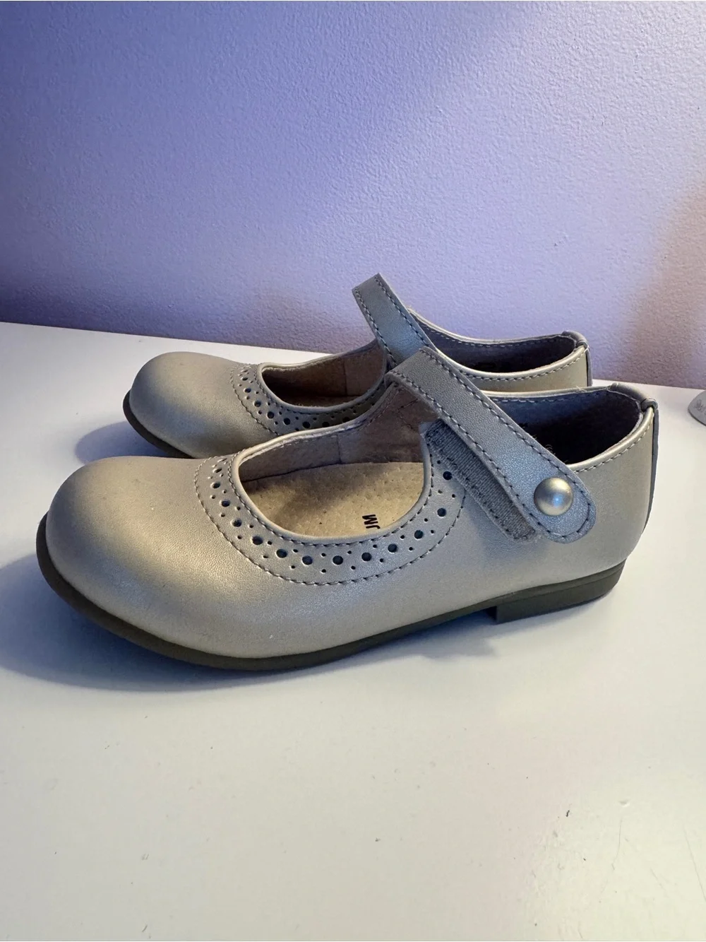 FootMates Girls' Gold Mary Jane Dress Shoes